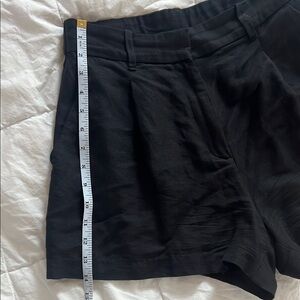 H&M High Waist Black Shorts with Soft Texture